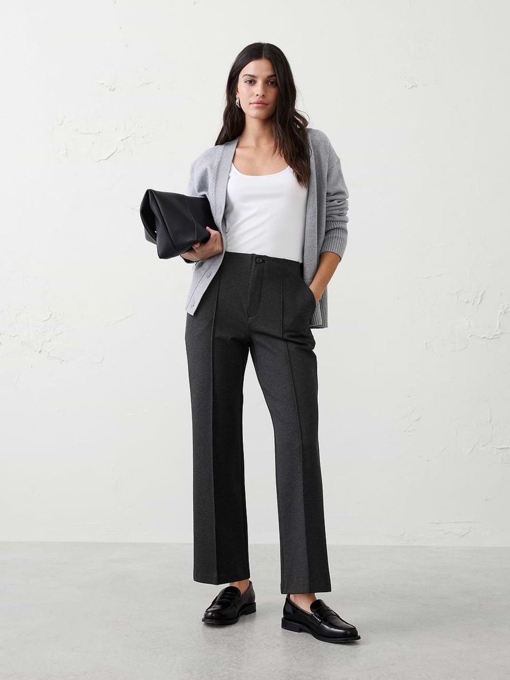 NWT Banana Republic Straight High-Rise Ponte Pant